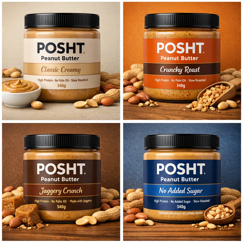 POSHT peanut butter variants