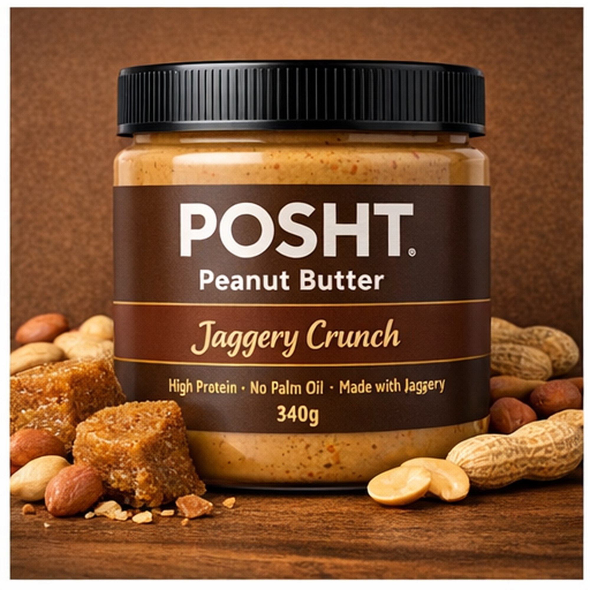 POSHT Jaggery Crunch 340g